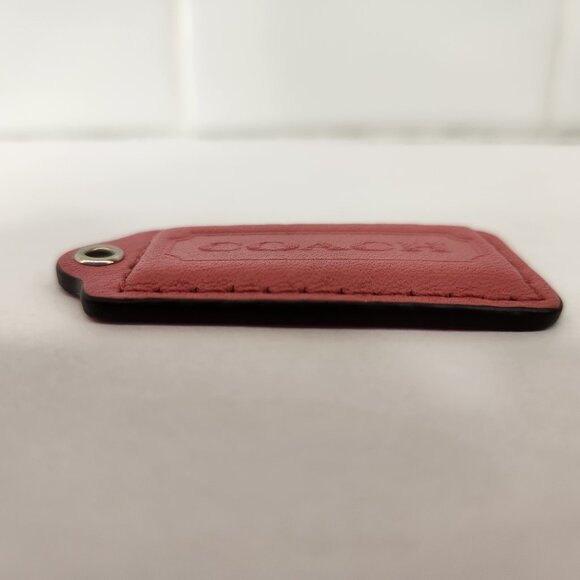 Coach Dusty Pink Coral Leather Hangtag - Picture 5 of 5